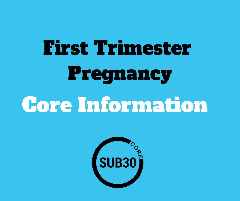 Pregnancy & Core Excerises » Sub30 Fitness