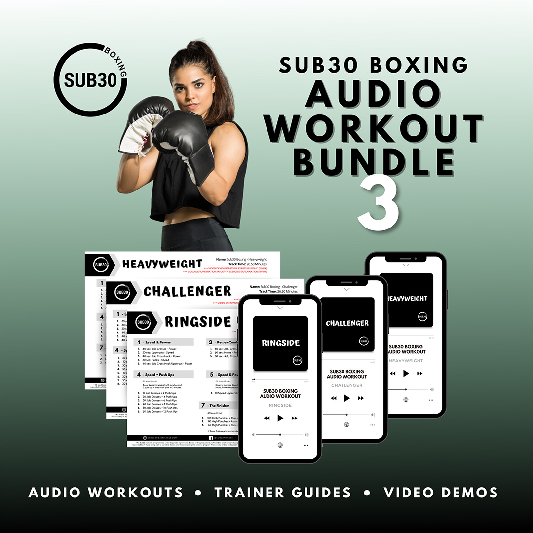 Sub30 Boxing Audio Workout Bundle - Single Version